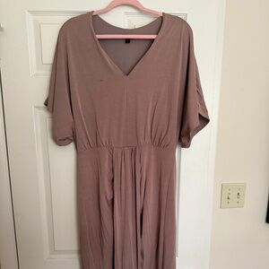 EXPRESS mauve belted wrap dress Size L